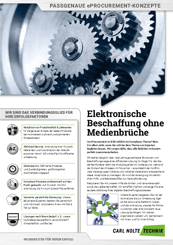 Verschlanken & optimieren - wir entwickeln Ihre individuelle eProcurement-Lösung