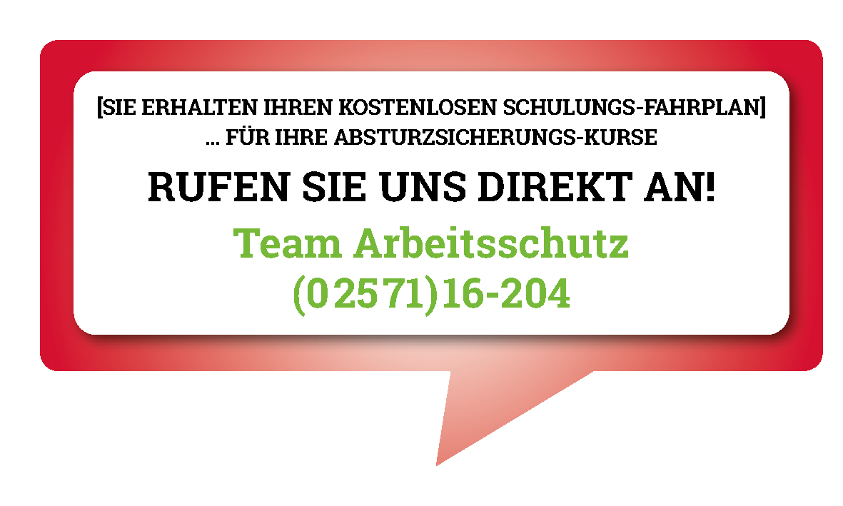 Absturzsicherungs-Trainingsanlage in Greven Absturzsicherungs-Trainingsanlage in Greven