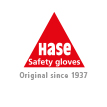 Logo der Firma Hase in rot und weiß, Text mit Halle und Standnummer für eine Messe